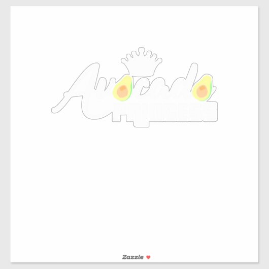 Avocado Princess Sticker (Vel)