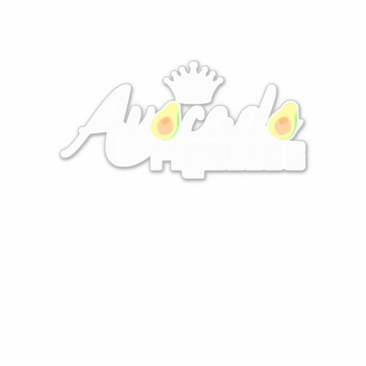 Avocado Princess Sticker (Voorkant)