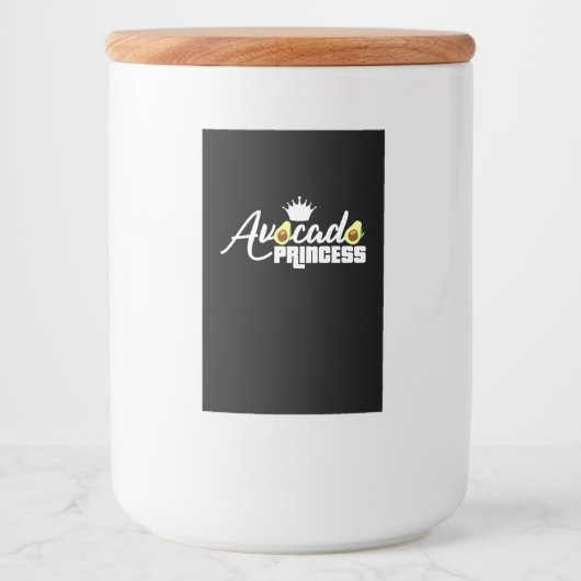 Avocado Princess Voedselcontainer Etiket (Voorkant)