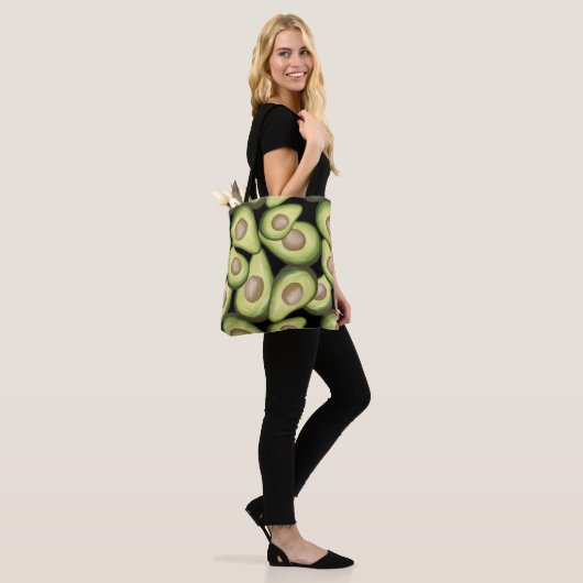 "Avocado" Print Canvas tas (Op model)
