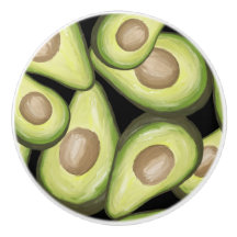 "Avocado" Print Keramische Knop