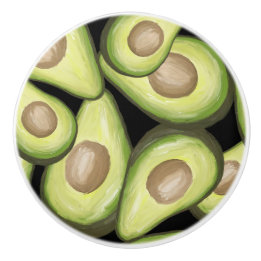 "Avocado" Print Keramische Knop