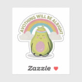 Avocado Pun: Voorkomen is goed Sticker (Vel)