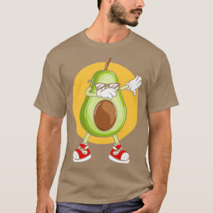 Avocado Punk dobbengel met zonnebril T-shirt