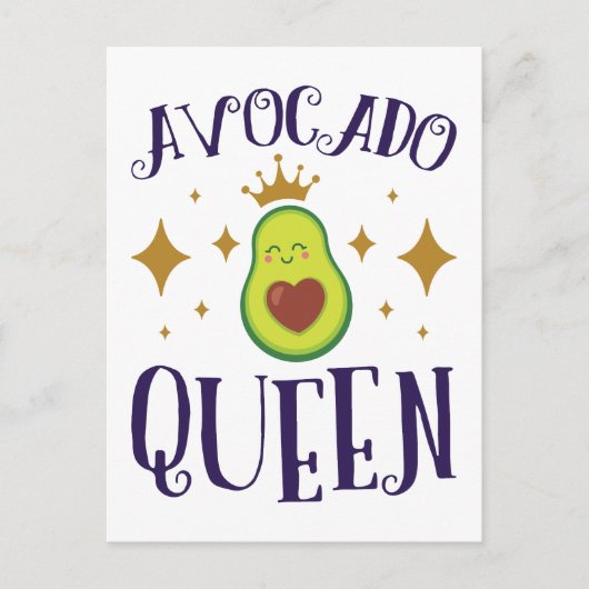 Avocado Queen Briefkaart (Voorkant)