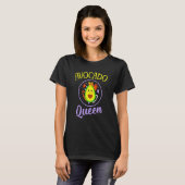 Avocado Queen Guacamole Vegan and Vegetarian T-shirt (Voorkant volledig)