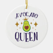 Avocado Queen Keramisch Ornament (Voorkant)