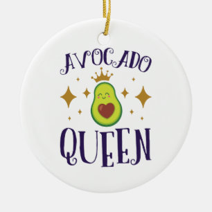 Avocado Queen Keramisch Ornament