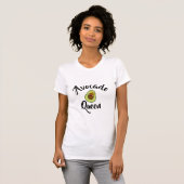 avocado Queen keto weegschaal koningin grappig des T-shirt (Voorkant volledig)