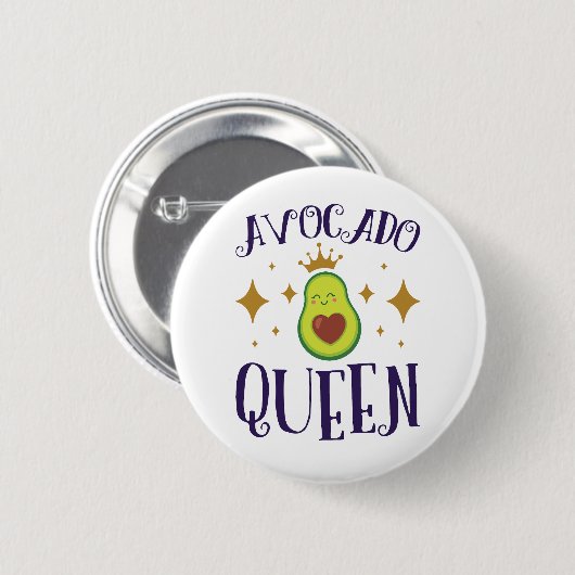Avocado Queen Ronde Button 5,7 Cm (Voorkant /achterkant)