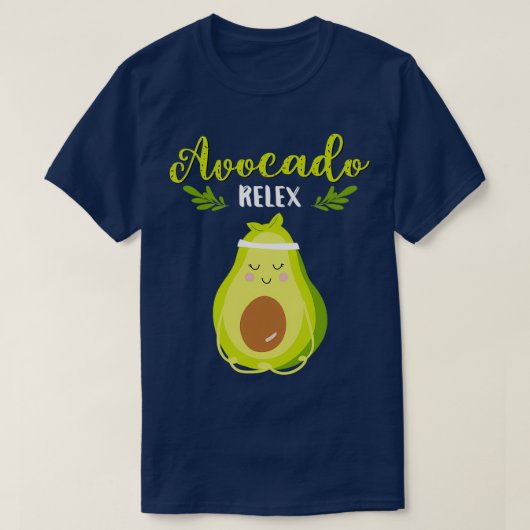 Avocado Relax Avocado Yoga Pose Avocado Vegan Vegg T-shirt (Design voorkant)