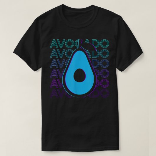 Avocado Retro Avocado T-shirt (Design voorkant)