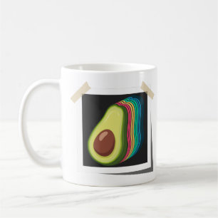 Avocado Retro Photo Colour Scheme Fruit Koffiemok