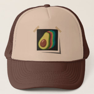 Avocado Retro Photo Colour Scheme Fruit  Trucker Pet