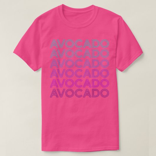 Avocado RetroT-Shirt T-shirt (Design voorkant)