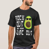 Avocado Rock Guac out-training Gym Personal Traine T-shirt (Voorkant)