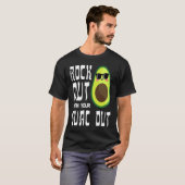 Avocado Rock Guac Out Workout Gym  Personal Traine T-shirt (Voorkant volledig)