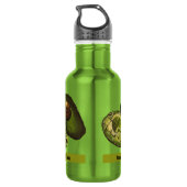 Avocado Roestvrij stalen flesje Waterfles (Achterkant)
