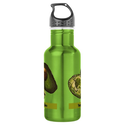 Avocado Roestvrij stalen flesje Waterfles (Achterkant)