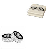 Avocado Roll Japanese Food Rice Sushi Restaurant Rubberstempel (Gestempeld)