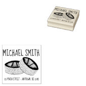 Avocado Roll Japans Food Sushi Foodie Adres Rubberstempel (Gestempeld)