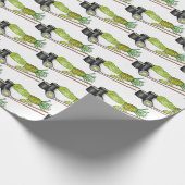 Avocado Roll Wasabi Sushi Japans Eten Restaurant Cadeaupapier (Hoek)