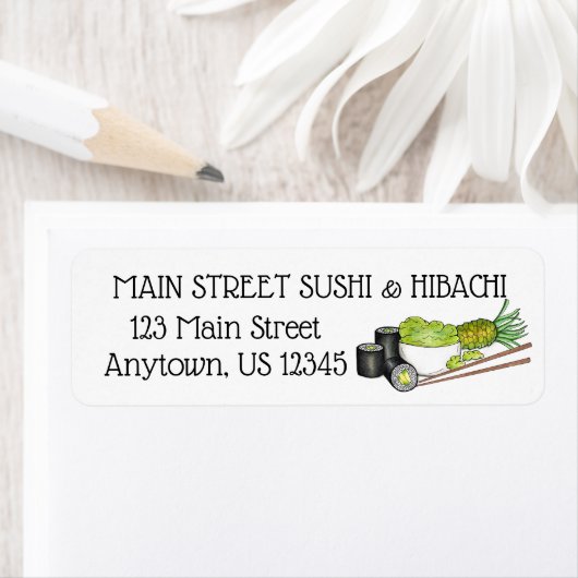 Avocado Rolls Wasabi Sushi Japans eten Etiket (Insitu)