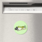 Avocado Rolls Wasabi Sushi Japans eten Magneet (Insitu (Vaatwasser))