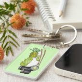 Avocado Rolls Wasabi Sushi Japans eten Sleutelhanger (Voorkant Rechts)