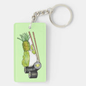 Avocado Rolls Wasabi Sushi Japans eten Sleutelhanger (achterkant)