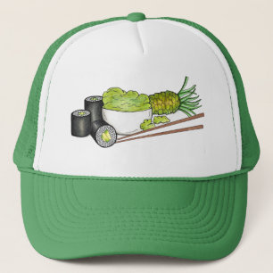 Avocado Rolls Wasabi Sushi Japans eten Trucker Pet