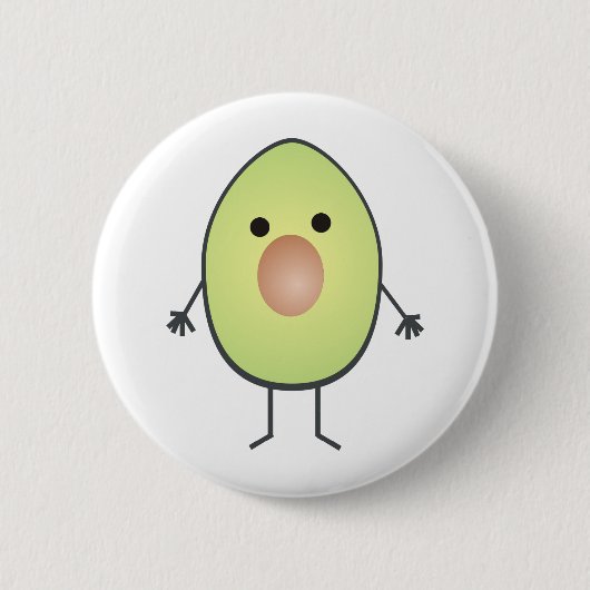 avocado ronde button 5,7 cm (Voorkant)