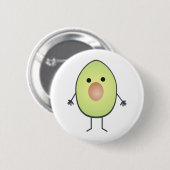 avocado ronde button 5,7 cm (Voorkant /achterkant)