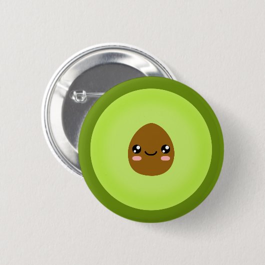 Avocado Ronde Button 5,7 Cm (Voorkant /achterkant)