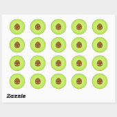 Avocado Ronde Sticker (Vel)