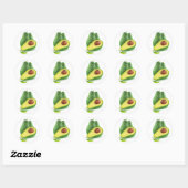 Avocado Ronde Sticker (Vel)