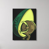 Avocado-rugzak Reis - Funny Avocado Lover Gift Canvas Afdruk (Voorkant)