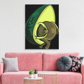 Avocado-rugzak Reis - Funny Avocado Lover Gift Canvas Afdruk (Insitu (Woonkamer))