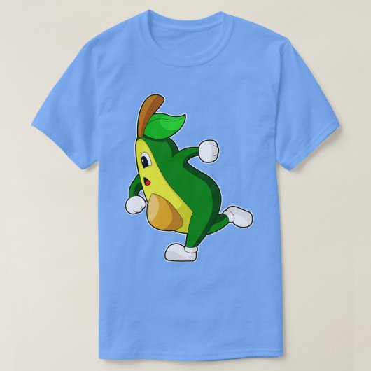 Avocado Runner Hardlopen Sport T-shirt (Design voorkant)