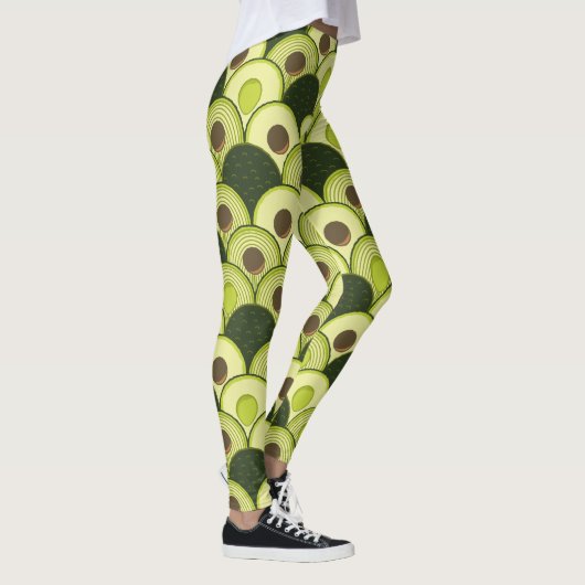 avocado ' s in de leggings van de kunstdeco (Rechts)