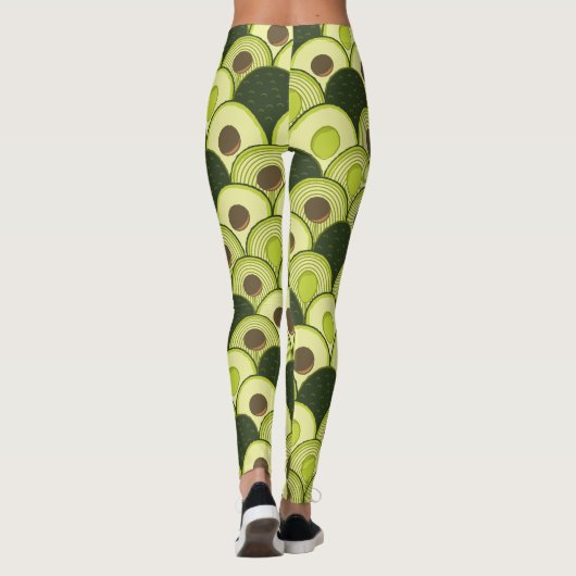 avocado ' s in de leggings van de kunstdeco (Achterkant)