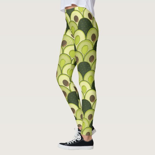 avocado ' s in de leggings van de kunstdeco (Links)
