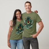 Avocado Schaduw Fantoom Halloween — Donkere Retro T-shirt (Unisex)