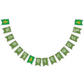 Avocado Schattige Happy Birthday Bunting Banner (Alle)