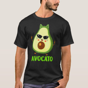 Avocado Schattige Kat Avocato Vegan Jeugd Katje T-shirt