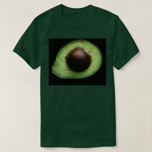 Avocado-schilderij van halve olie t-shirt (Design voorkant)