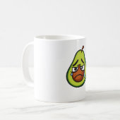 Avocado schreeuwt tranen van hoop koffiemok (Voorkant links)