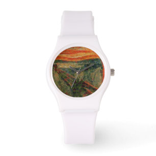 Avocado Scream Fine Art Vegan Spoof Horloge