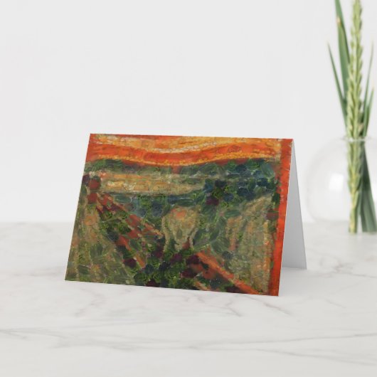 Avocado Scream Fine Art Vegan Spoof Kaart (Voorkant)