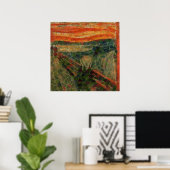 Avocado Scream Fine Art Vegan Spoof Poster (Thuiskantoor)